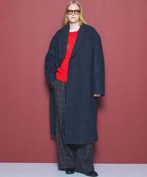【26AW PRE-ORDER】ツイーディーシャドウチェックプライムワイドツータックスラックス