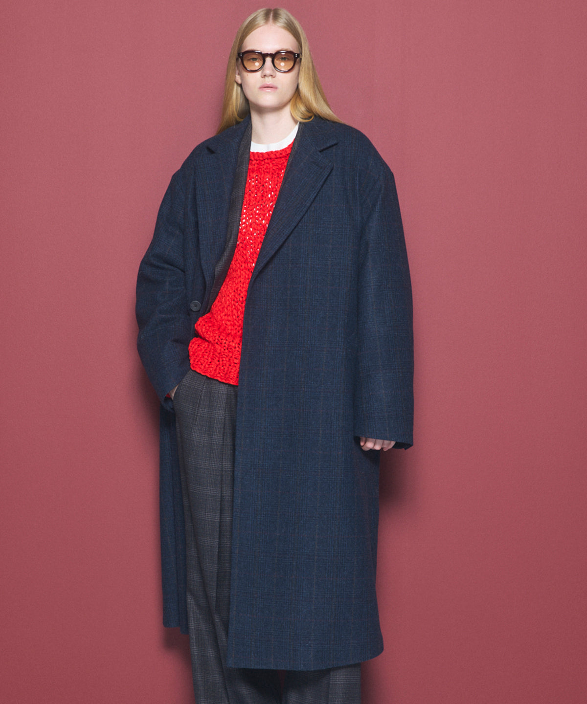 [26AW PRE-ORDER] [Italian dead stock fabric] Prime over regular collar shirt coat