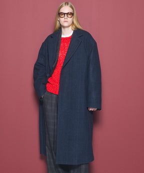 [26AW PRE-ORDER] [Italian dead stock fabric] Prime over regular collar shirt coat