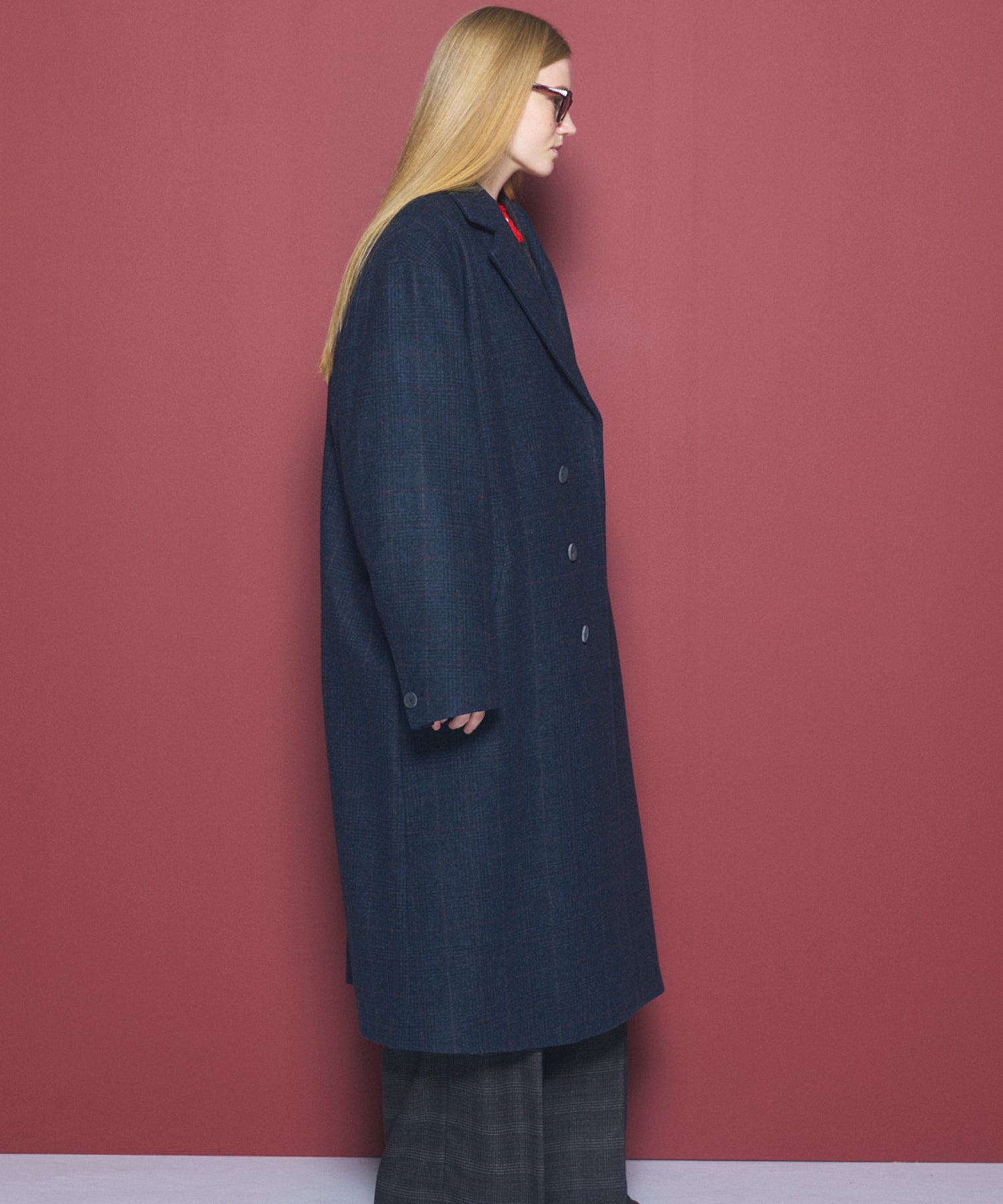 [26AW PRE-ORDER] [Italian dead stock fabric] Prime over regular collar shirt coat