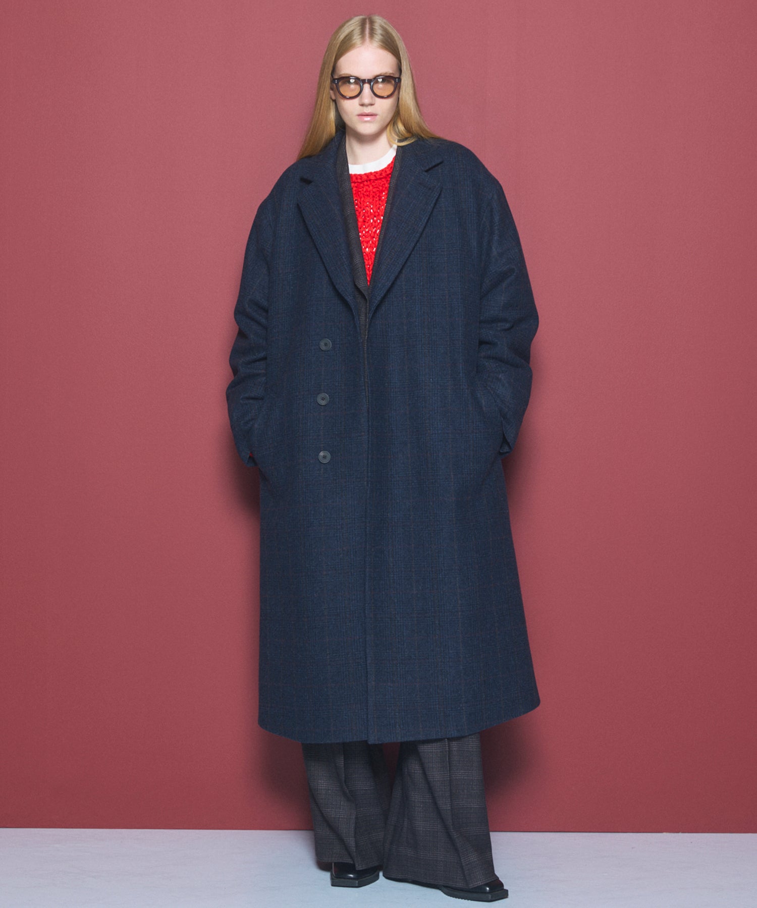 [26AW PRE-ORDER] [Italian dead stock fabric] Prime over regular collar shirt coat