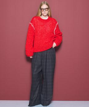 【26AW PRE-ORDER】ツイーディーシャドウチェックプライムワイドツータックスラックス