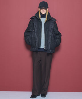 【26AW PRE-ORDER】カラースイッチングアクリルウールポンチプライムオーバーモックネックスウェット
