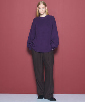 C/A Prime-Over Pullover Crew Neck Knit
