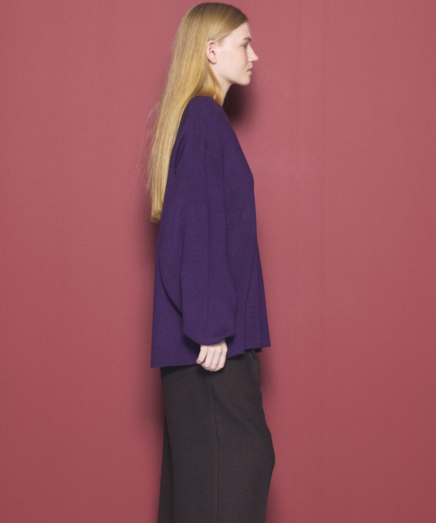 C/A Prime-Over Pullover Crew Neck Knit