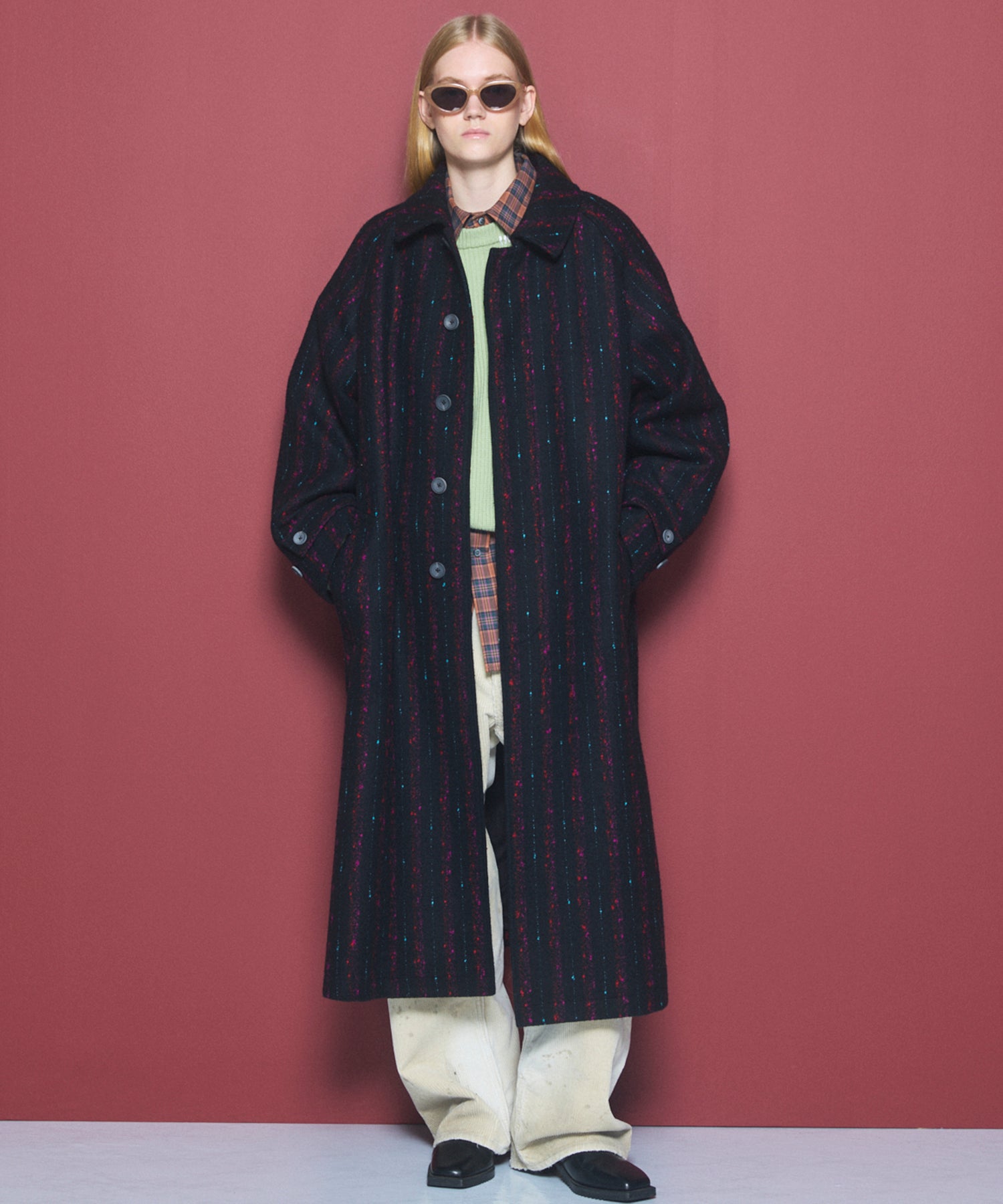 [26AW PRE-ORDER] [Italian dead stock fabric] Prime over regular collar shirt coat