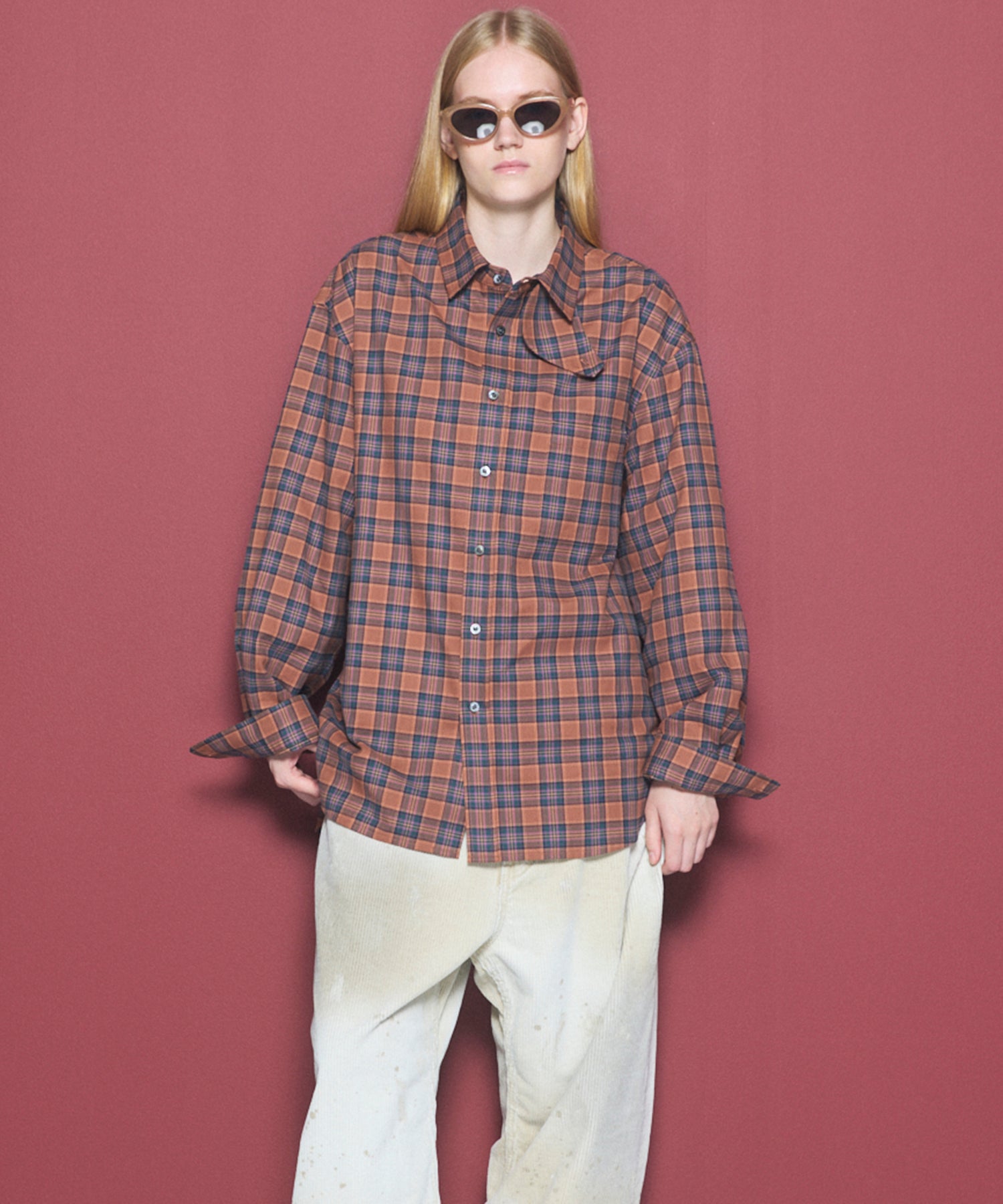 [26AW PRE-ORDER] [Italian dead stock fabric] Prime over regular collar shirt coat