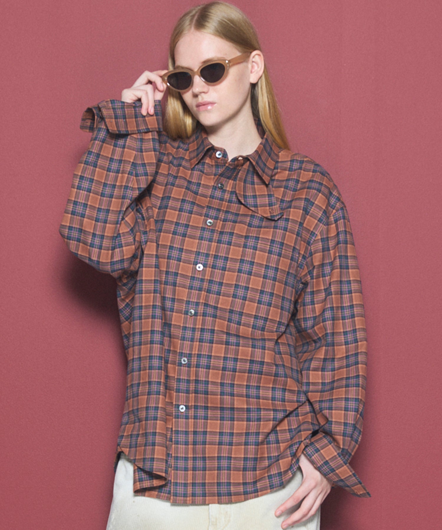 [26AW PRE-ORDER] [Italian dead stock fabric] Prime over regular collar shirt coat