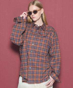 [26AW PRE-ORDER] [Italian dead stock fabric] Prime over regular collar shirt coat