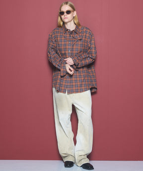 [26AW PRE-ORDER] [Italian dead stock fabric] Prime over regular collar shirt coat