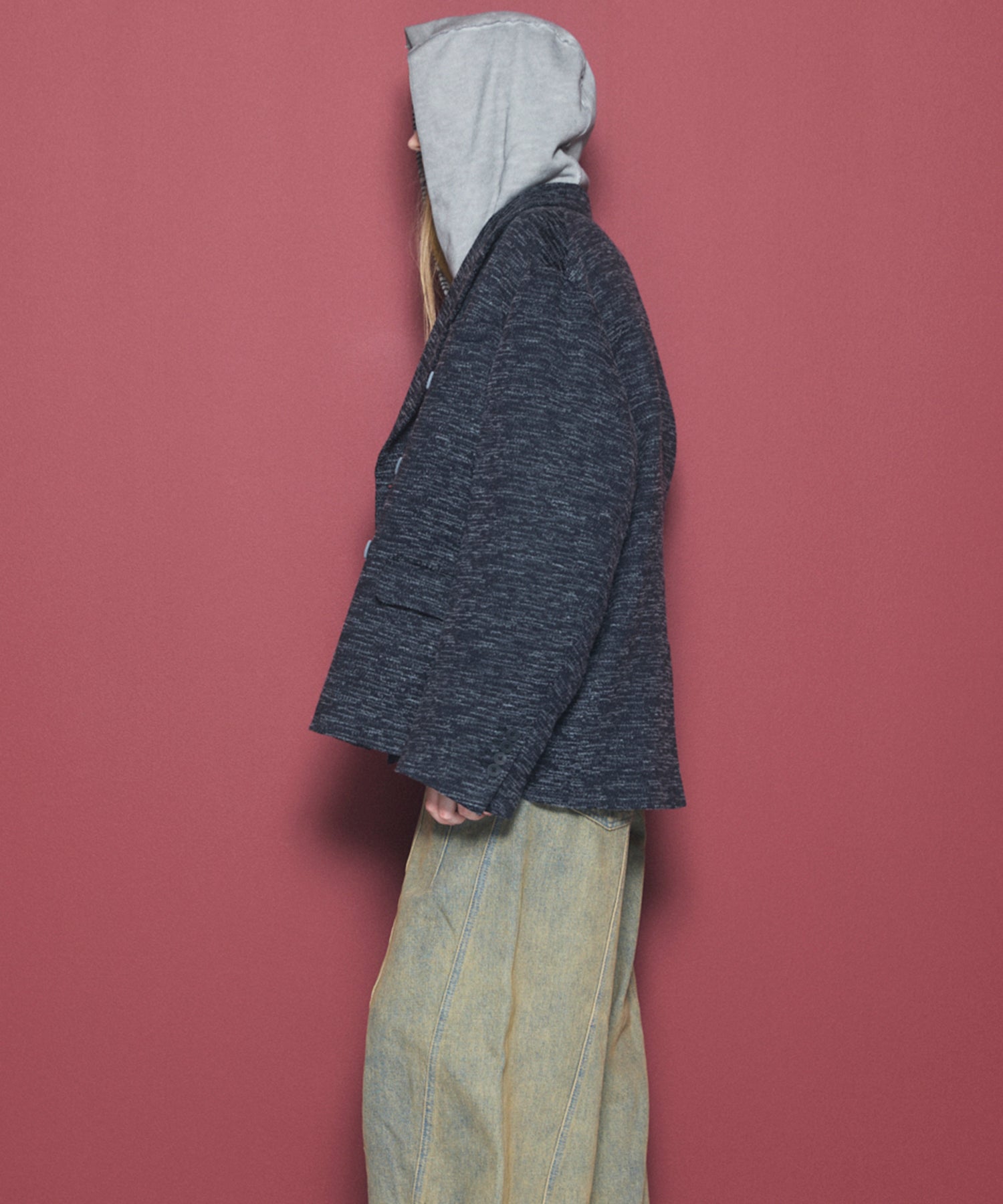 【Italian Dead Stock Fabric】Prime-Over Regular Collar Long Sleeve Shirt