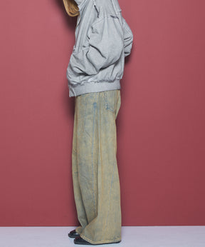 Three-Dimensional Cutting Denim Pants