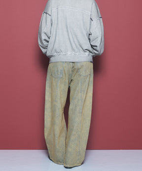 Three-Dimensional Cutting Denim Pants