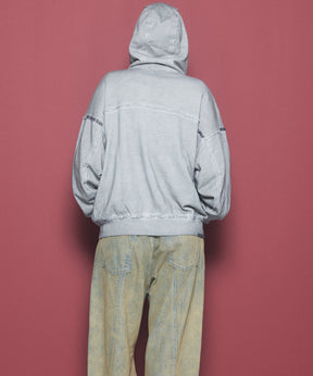 【26AW PRE-ORDER】オーバーダイエンブロイダリースウェットプライムオーバーZIPパーカー