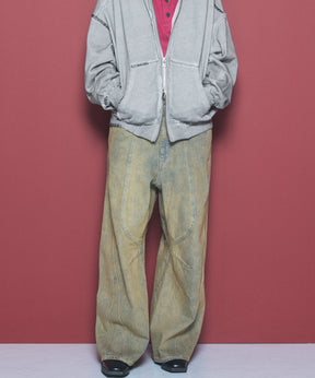 Three-Dimensional Cutting Denim Pants