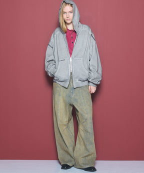 Three-Dimensional Cutting Denim Pants