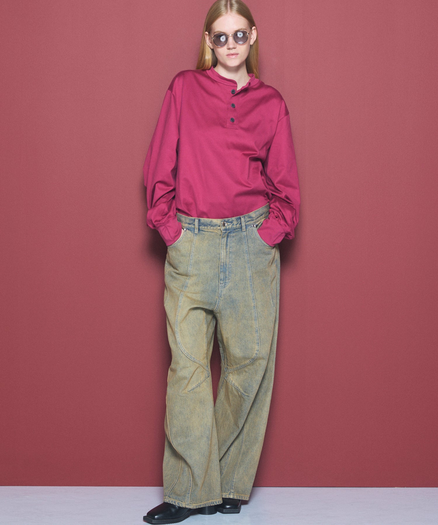 Three-Dimensional Cutting Denim Pants