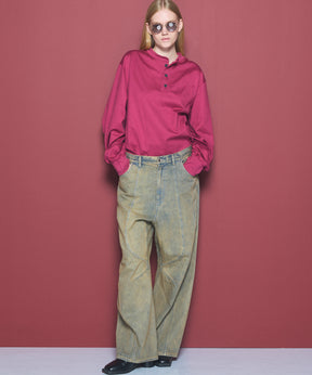 Three-Dimensional Cutting Denim Pants