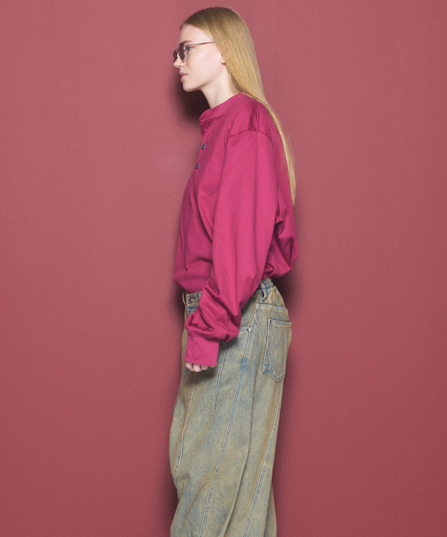 Airy Striped Gabardine Prime-Over Short-sleeved Shirt