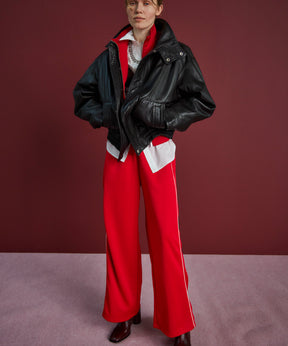 【26AUTUMN PRE-ORDER】Sheep Leather Swing Top Blouson