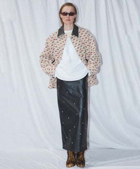 Flower Jacquard Utility Jacket