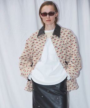 Flower Jacquard Utility Jacket
