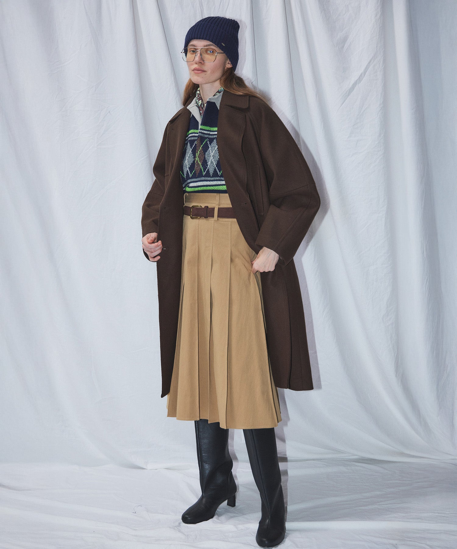【26WINTER PRE-ORDER】Double-Waist Pleated Skirt