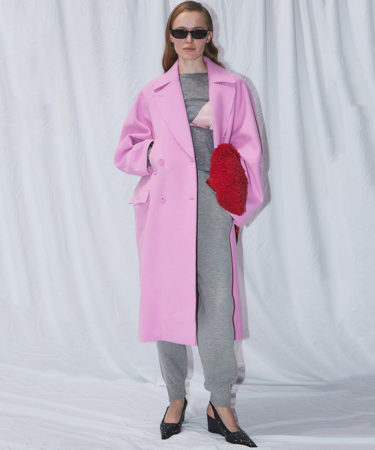 【26AUTUMN PRE-ORDER】Super140's Balloon Sleeve Wool Long Coat