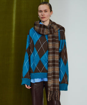【PRE-ORDER】Oversized Argyle Knit