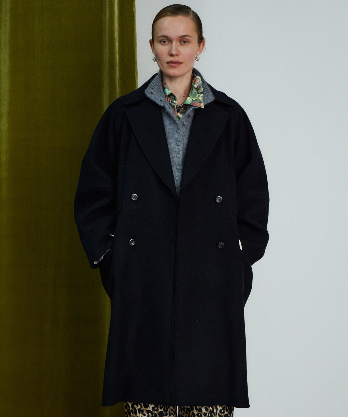 【26AUTUMN PRE-ORDER】Super140's Balloon Sleeve Wool Long Coat