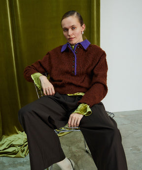 Layered Polo Knit