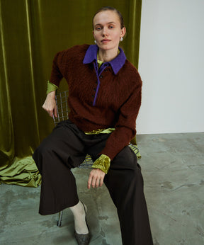 Layered Polo Knit
