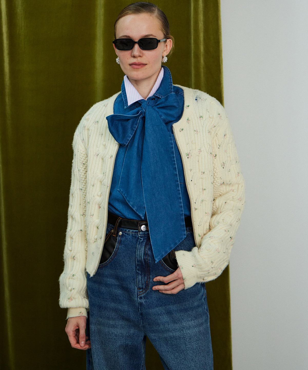 [26WINTER COLLECTION] 2WAY Bow-Tie Shirt