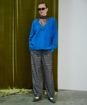 【26WINTER COLLECTION】Lace Docking Knit Top