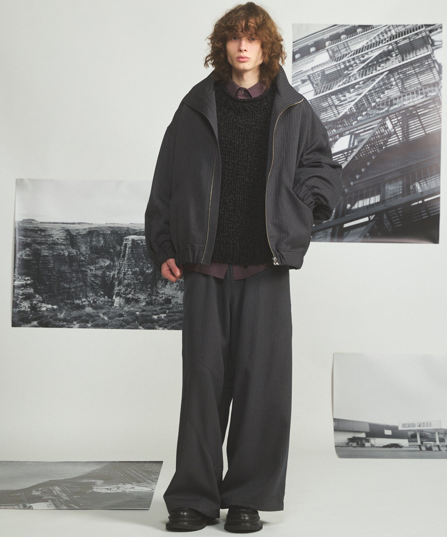 【26SS PRE-ORDER】Airy Striped Gabardine Prime-Over Short-sleeved Shirt
