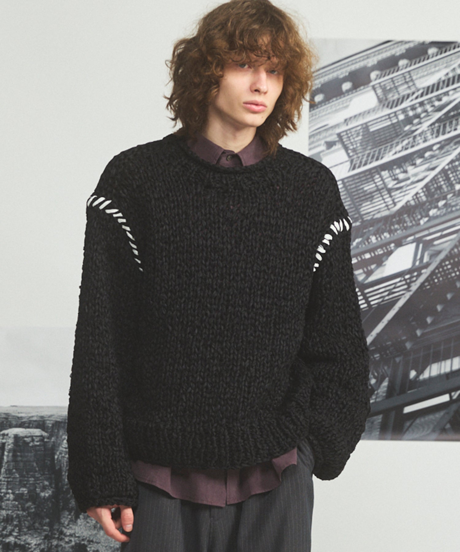 【26SS PRE-ORDER】Airy Striped Gabardine Prime-Over Short-sleeved Shirt