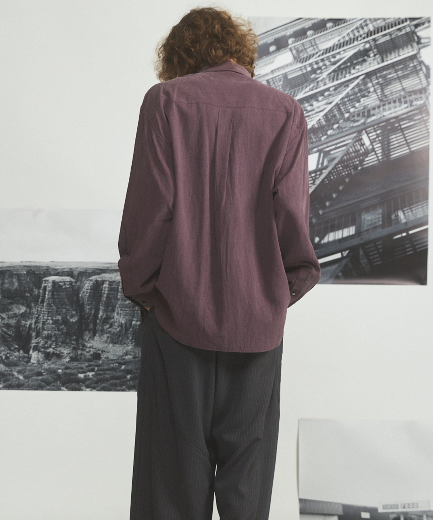 [26SS PRE-ORDER] Airy Striped Gabardine Prime-Over Short-sleeved Shirt