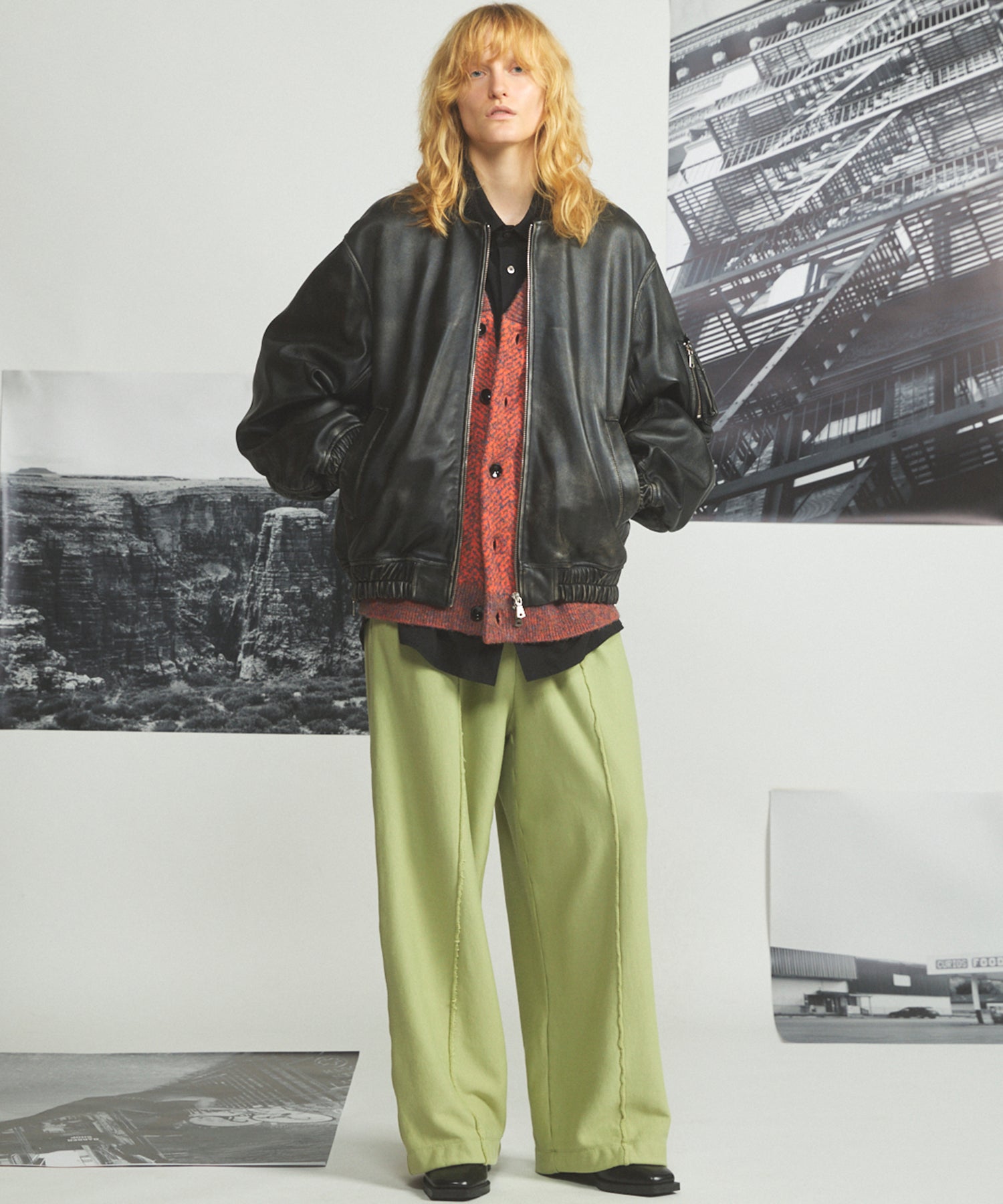 Airy Striped Gabardine Prime-Over Short-sleeved Shirt