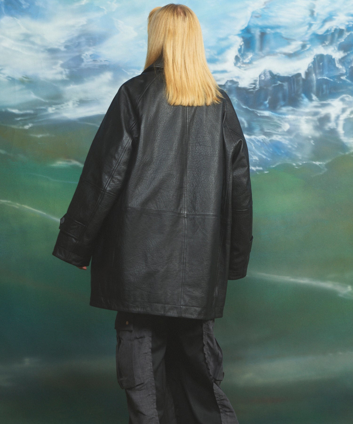 Different Materials Layering Prime-Over Trucker Jacket