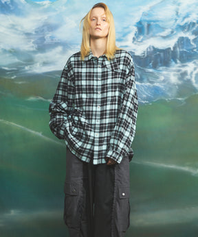 [26AW PRE-ORDER] [Italian dead stock fabric] Prime over regular collar shirt coat