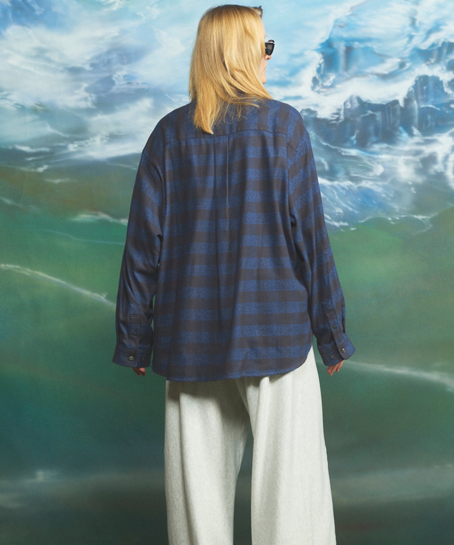 [26AW PRE-ORDER] [Italian dead stock fabric] Prime over regular collar shirt coat