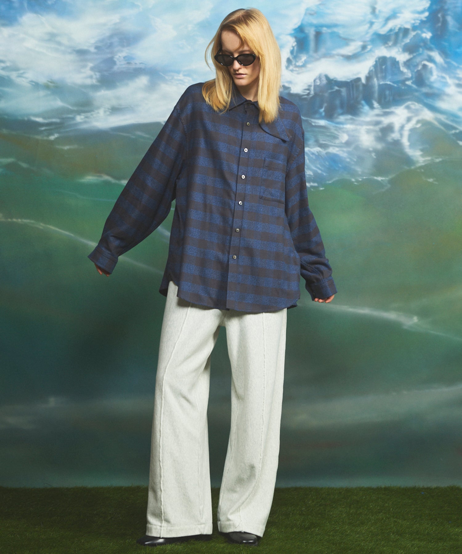 [26AW PRE-ORDER] [Italian dead stock fabric] Prime over regular collar shirt coat