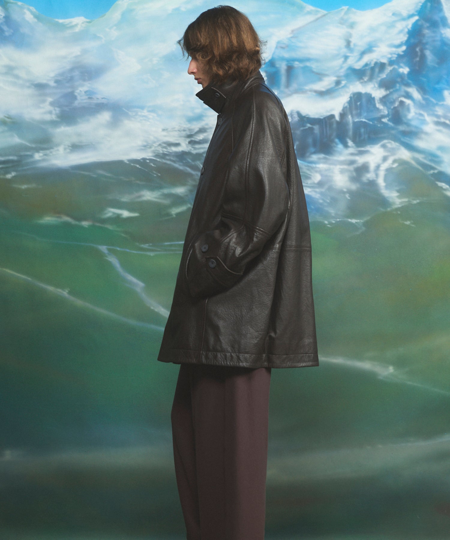 Different Materials Layering Prime-Over Trucker Jacket