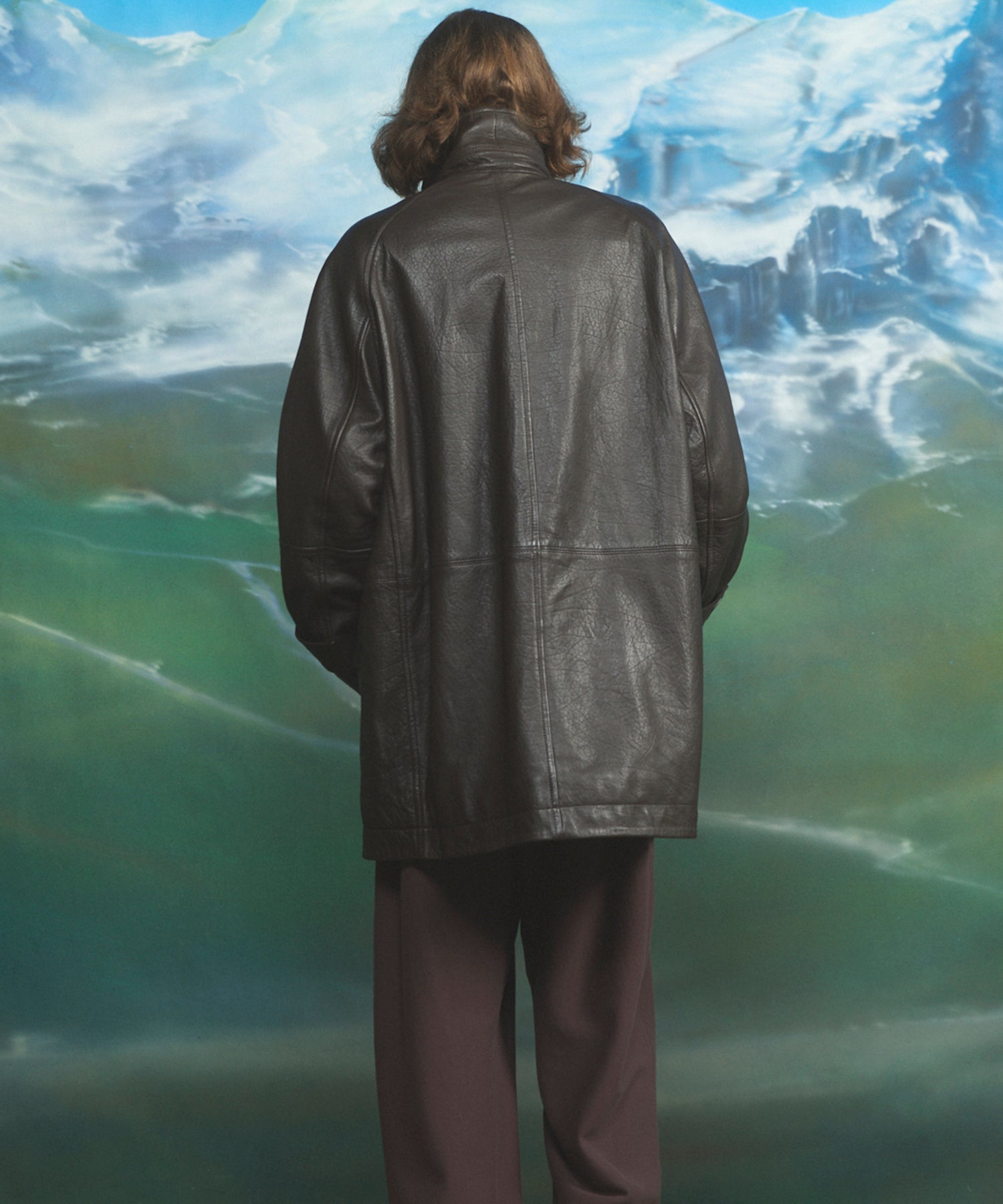 Different Materials Layering Prime-Over Trucker Jacket