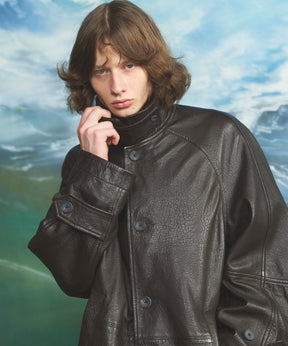 Different Materials Layering Prime-Over Trucker Jacket