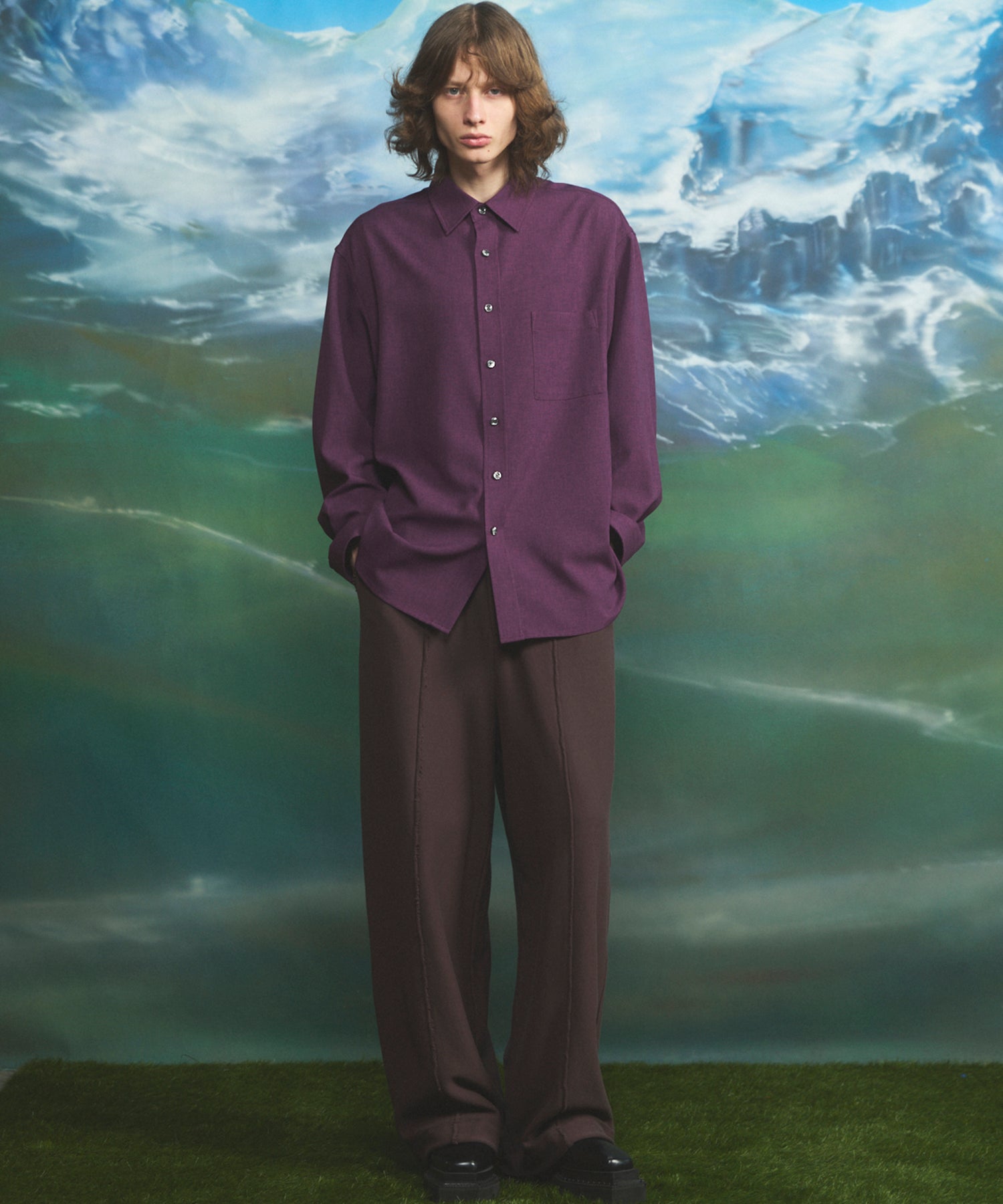 【26AW PRE-ORDER】ヘビーウェイトスウェットプライムワイドピンタックイージーパンツ