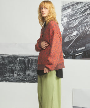 Airy Striped Gabardine Prime-Over Short-sleeved Shirt