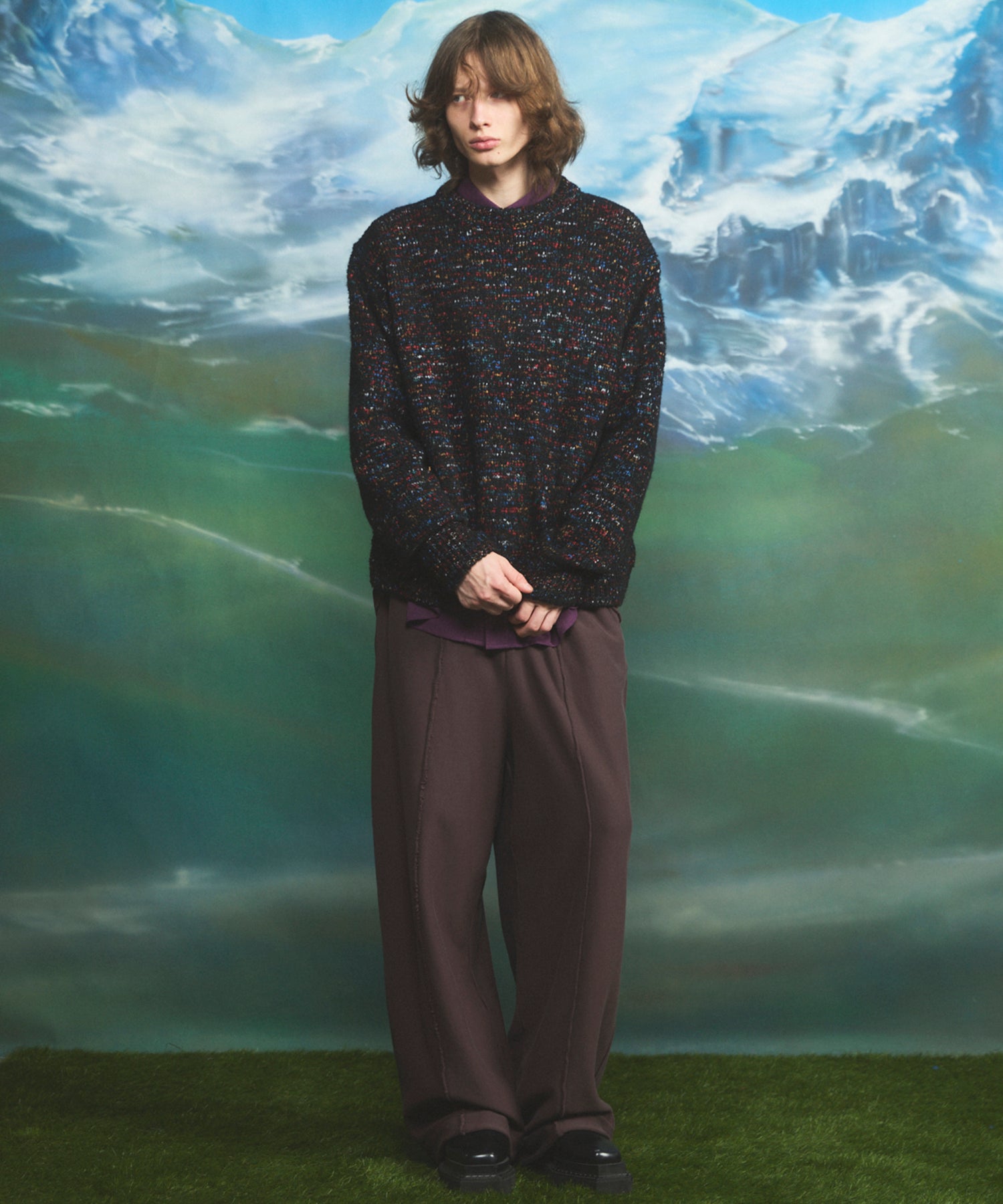 【26AW PRE-ORDER】ヘビーウェイトスウェットプライムワイドピンタックイージーパンツ