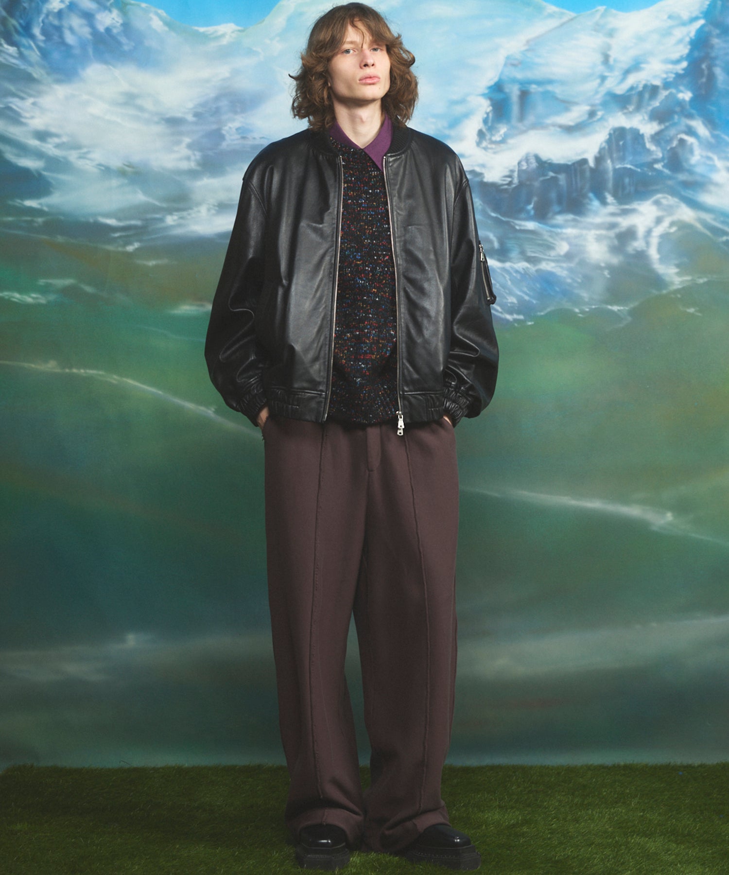 【26AW PRE-ORDER】ヘビーウェイトスウェットプライムワイドピンタックイージーパンツ