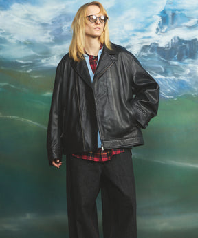 Sheep Leather Tailored Double Rider Jacket